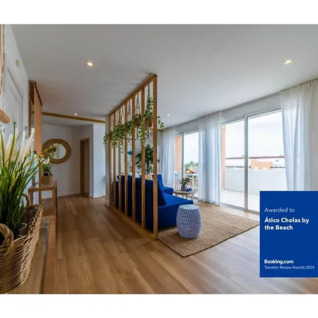 Apartment Atico Cholas By The *