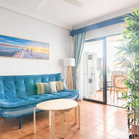 Royal Blue Terracotta Designer Golf Del Sur Apartment *